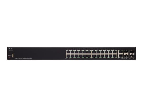 Cisco 250 Series SF250-24 - switch - 24 ports - smart - rack-mount (SF250-24-K9)