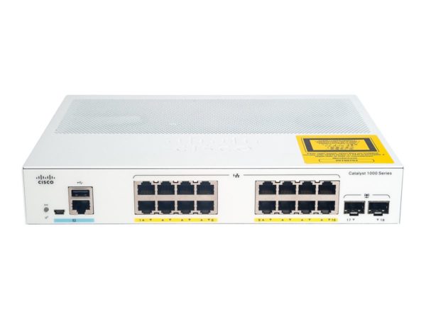 Cisco Catalyst 1000-16P-2G-L - switch - 16 ports - managed - ra (C1000-16P-2G-L)