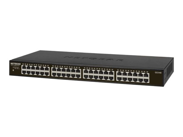 NETGEAR GS348 - switch - 48 ports - unmanaged - rack-mountabl (NET-GS348-100NAS)
