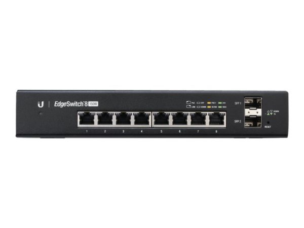 Ubiquiti EdgeSwitch 8 - switch - 8 ports - managed - rack-mounta (UBI-ES-8-150W)