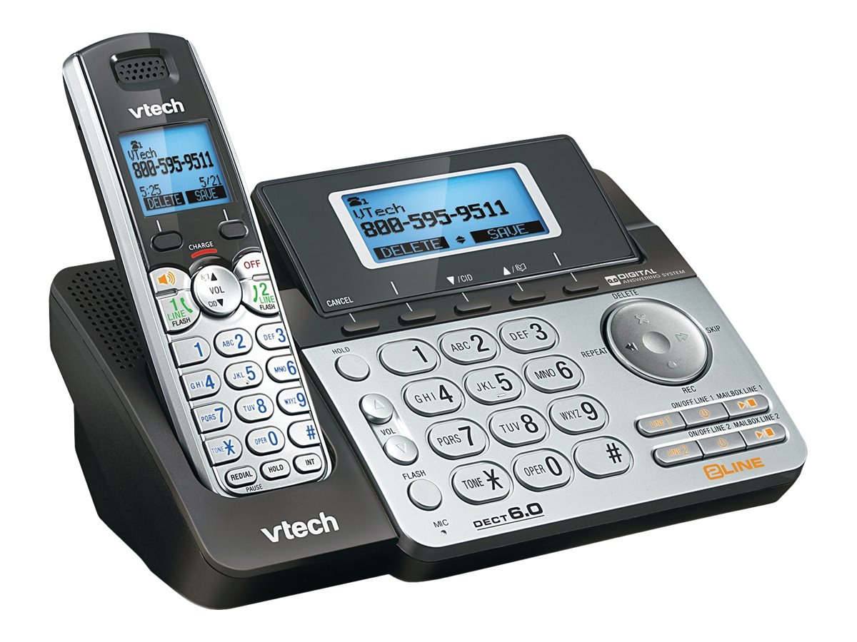Panasonic KX-TGL432B - cordless phone - answering system with