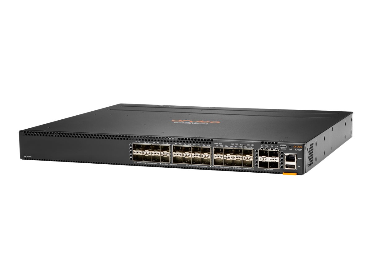HPE Aruba 6300M - switch - 24 ports - managed - rack-mountable (JL658A)