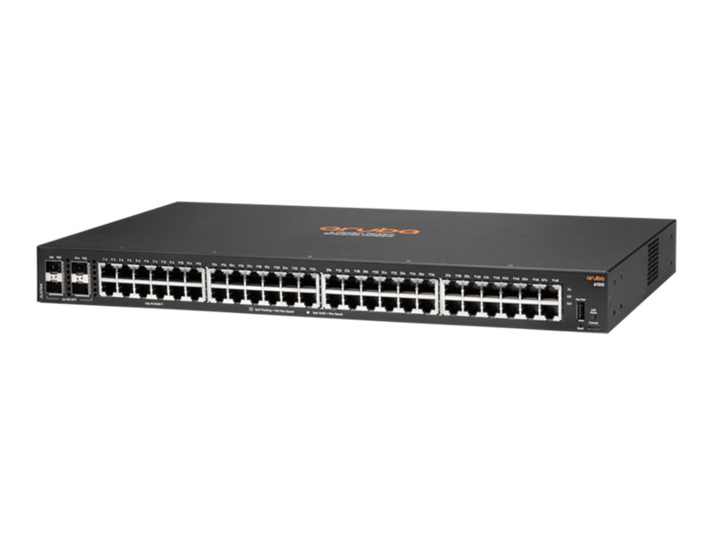HPE Aruba 6100 48G 4SFP+ Switch - switch - 52 ports - managed - rack-mo (JL676A)