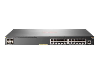 HPE Aruba 2930F 24G PoE+ 4SFP+ - switch - 24 ports - managed - rack-mou (JL255A)